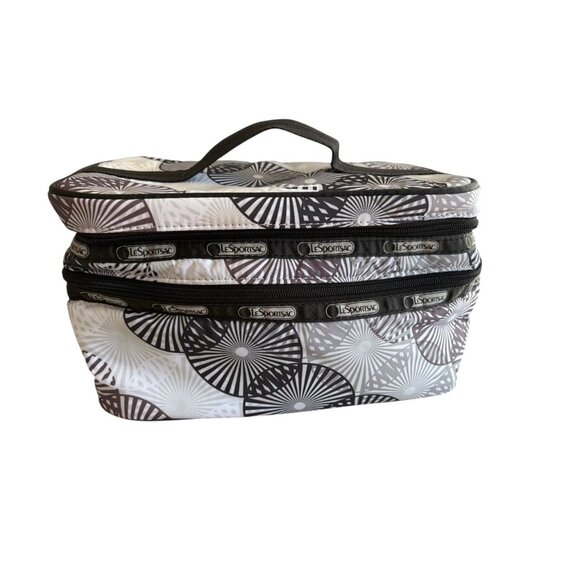 NWT LeSportsac Graphic Makeup Organizer Bag With Handle - Picture 1 of 6